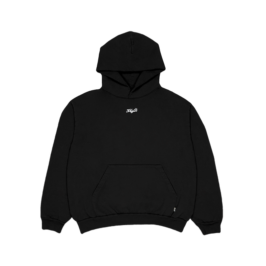 BLACK MINI LOGO HOODIE