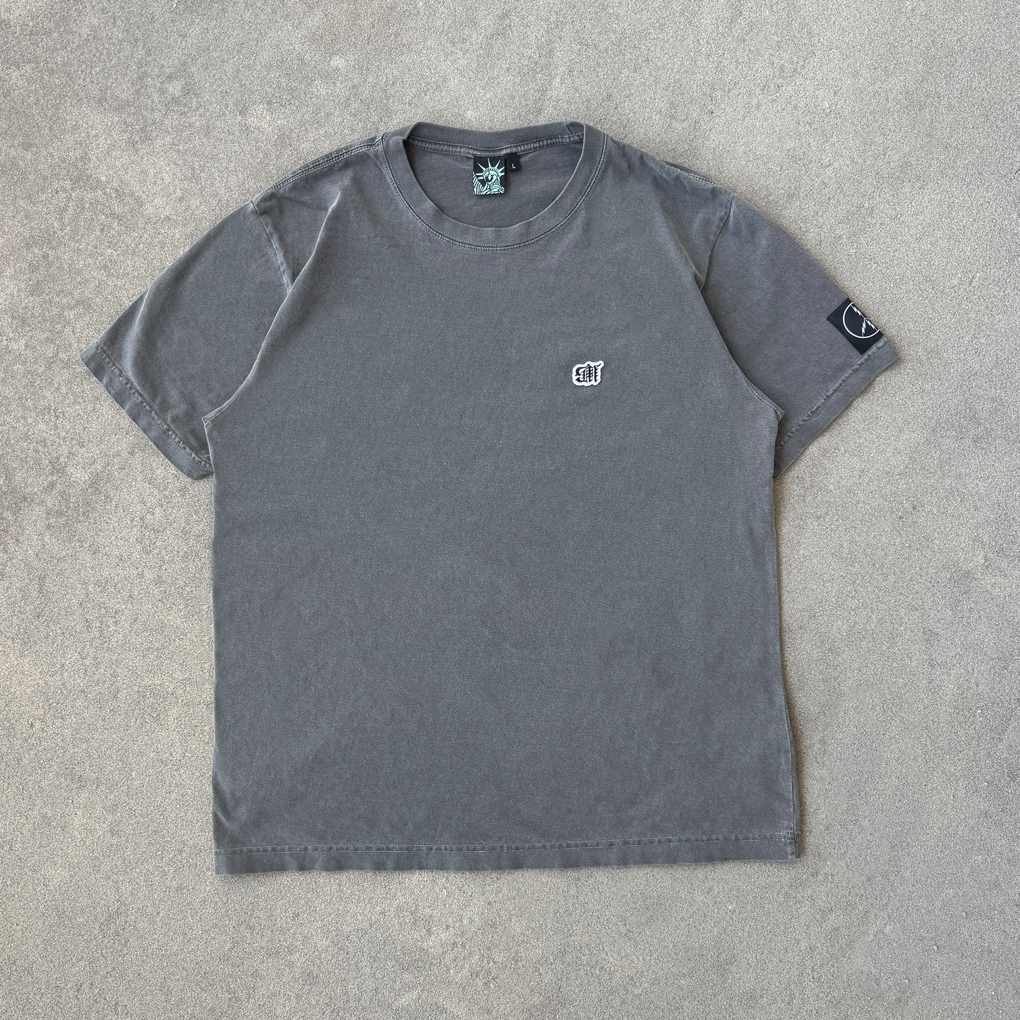 Washed Grey Mini Blackletter Tee