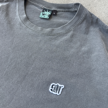Washed Grey Mini Blackletter Tee