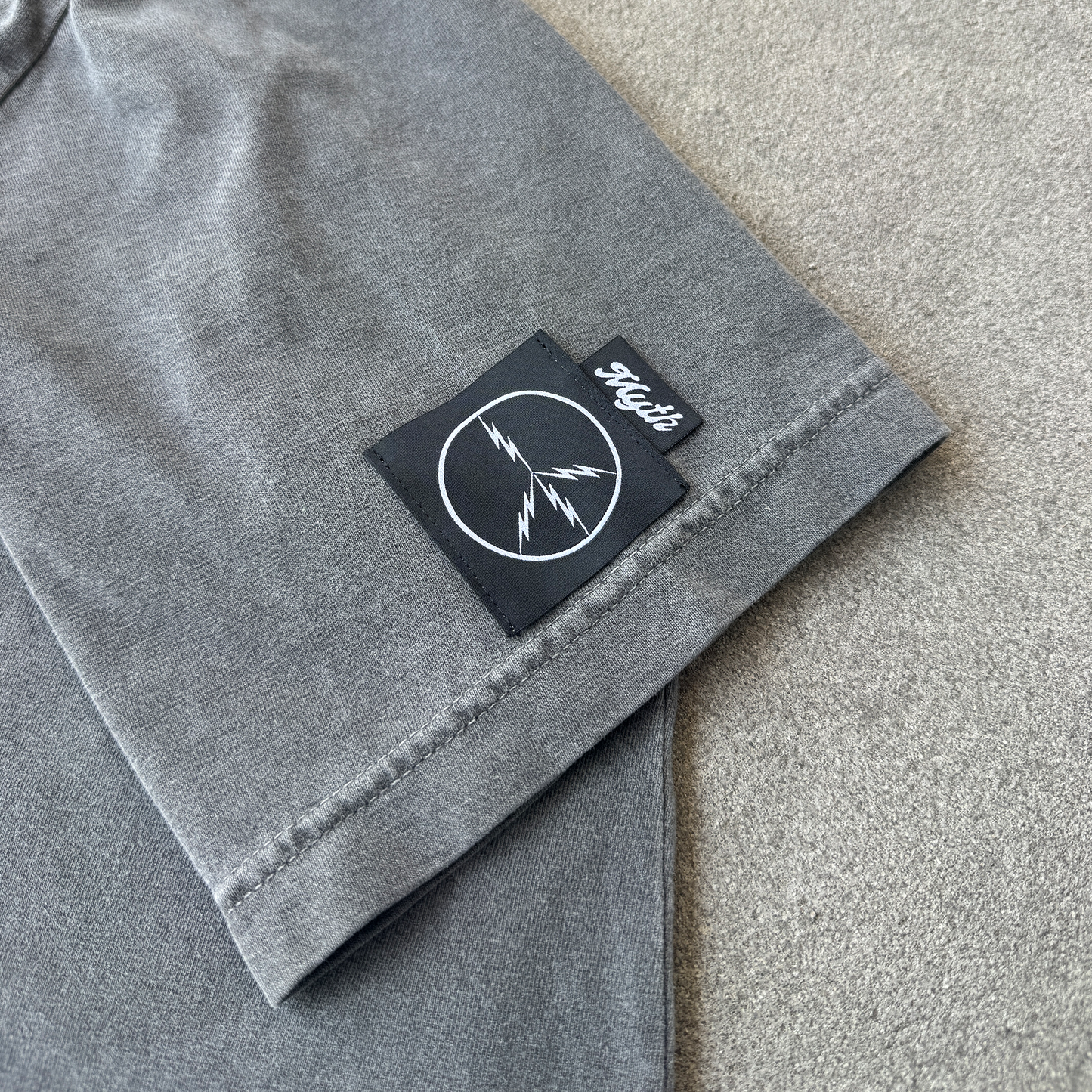 Washed Grey Mini Blackletter Tee