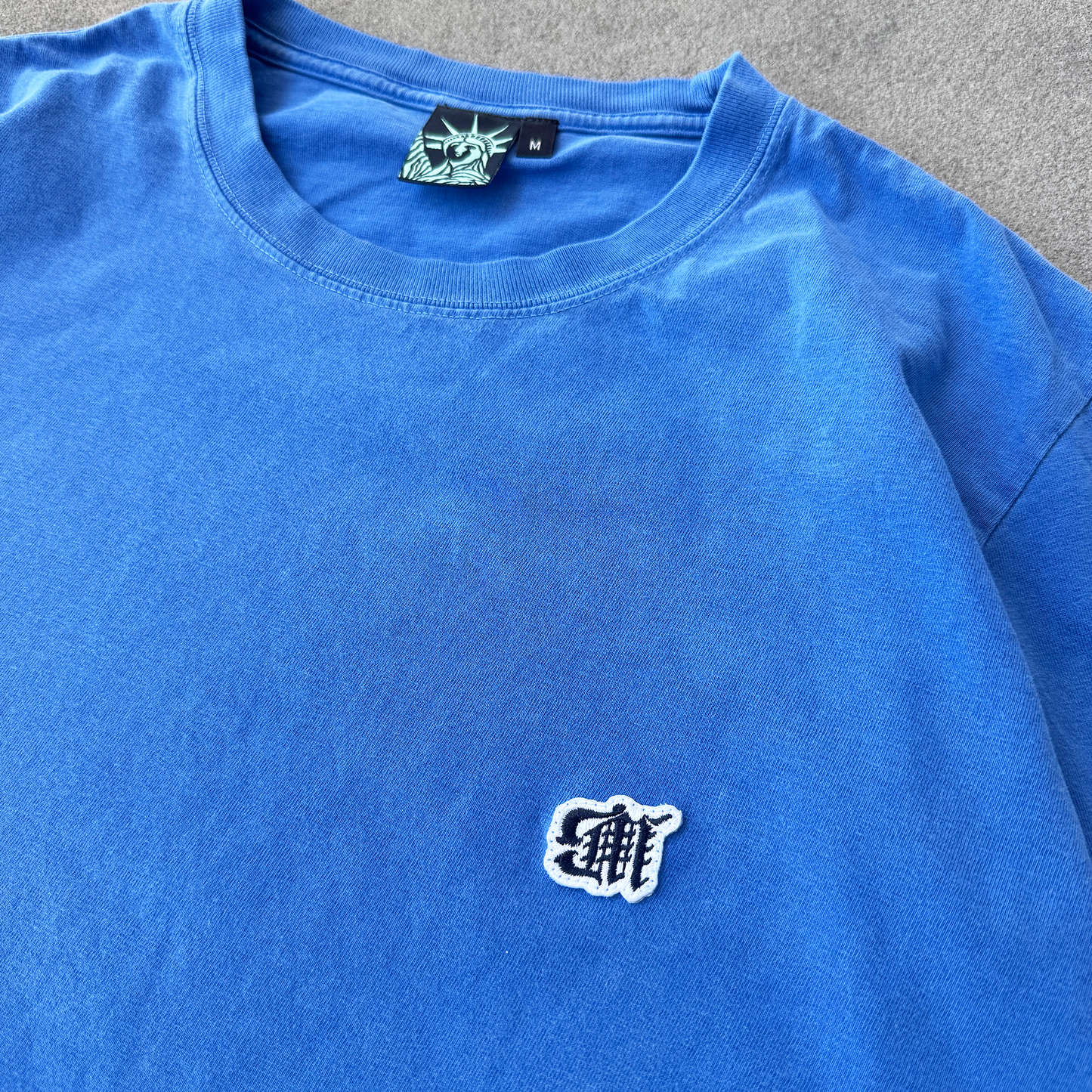 Washed Blue Mini Blackletter Tee