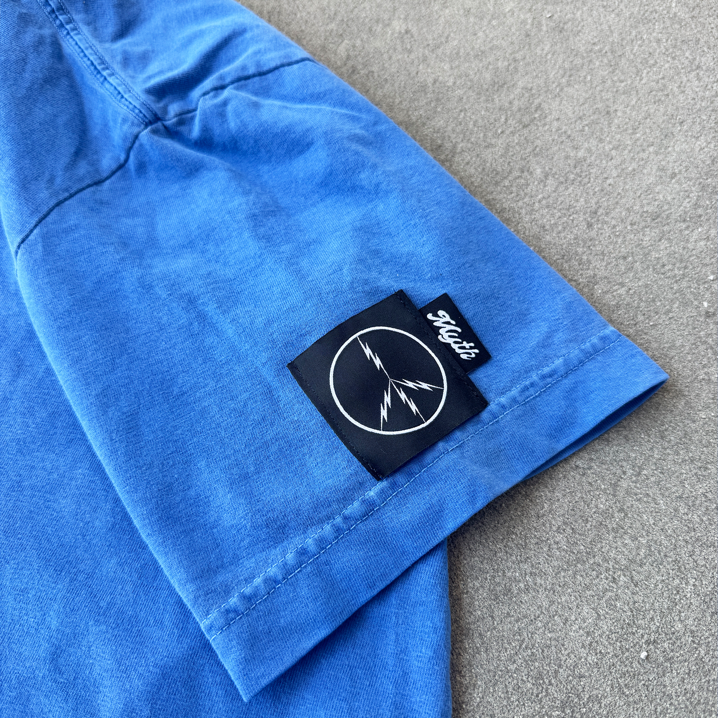 Washed Blue Mini Blackletter Tee