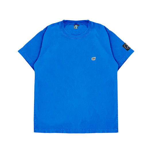 Washed Blue Mini Blackletter Tee
